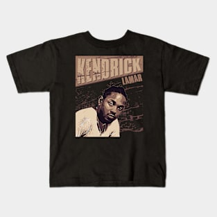 Kendrick lamar // Brown Vintage Kids T-Shirt